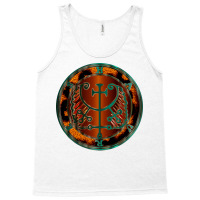 Leopard Skin Winged Cross Goetic Coin Sigil Seal Of Haures Stars Tank Top | Artistshot