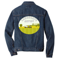 Landscape Tractor Landscape Artist Retro Men Denim Jacket | Artistshot