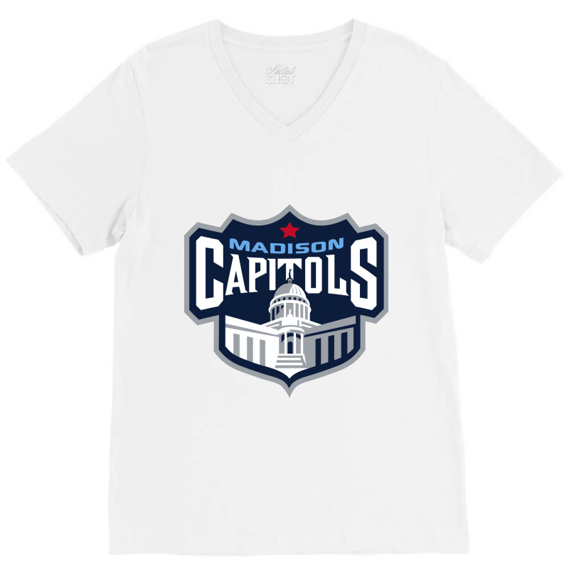 Madison Capitols V-Neck Tee by hilya | Artistshot