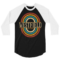 Vintage Retro Westfield New Jersey Nj Women Men Souvenirs T Shirt 3/4 Sleeve Shirt | Artistshot