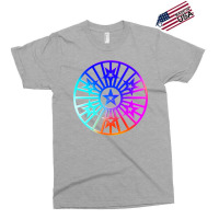 Neon Geometric Glyph Mandala Sigil Rune Sign Seal Cool Blue And Violet Exclusive T-shirt | Artistshot