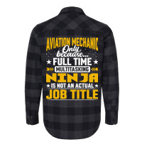 Aviation Mechanic Job Title Funny Airline Machinist Flannel Shirt | Artistshot