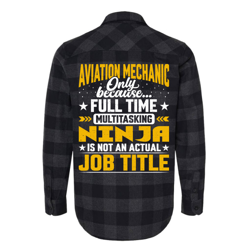 Aviation Mechanic Job Title Funny Airline Machinist Flannel Shirt | Artistshot