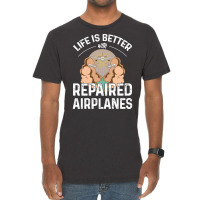 Ap Design For An Aviation Support Equipment Technician Stars Vintage T-shirt | Artistshot