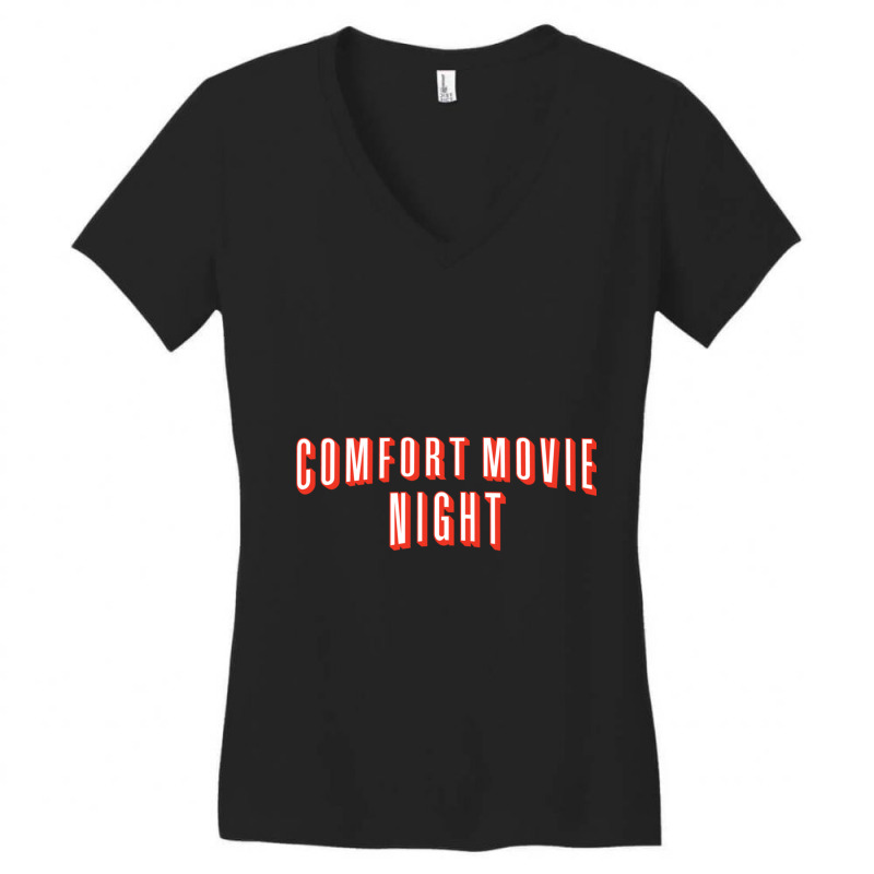 Comfort Movie Night   Feel Good Movie Fan   Favorite Family Movies   T Women's V-Neck T-Shirt by ChristopherMosdaleReynolds | Artistshot