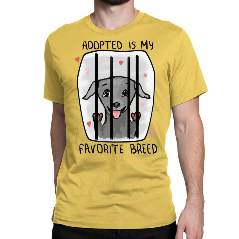 Adopted Is My Favorite Breed Retro Classic T-shirt by gugaisraero | Artistshot