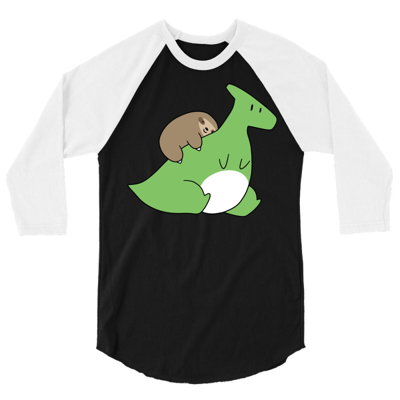 Sloth And Hadrosaurus 3/4 Sleeve Shirt | Artistshot