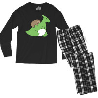 Sloth And Hadrosaurus Men's Long Sleeve Pajama Set | Artistshot