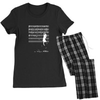 Cat With Music Notes Funny 1.png Women's Pajamas Set | Artistshot