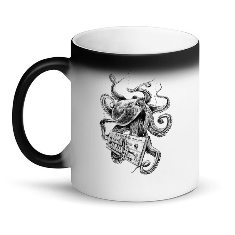 Kraken With Analog Synthesizer 1 Magic Mug | Artistshot