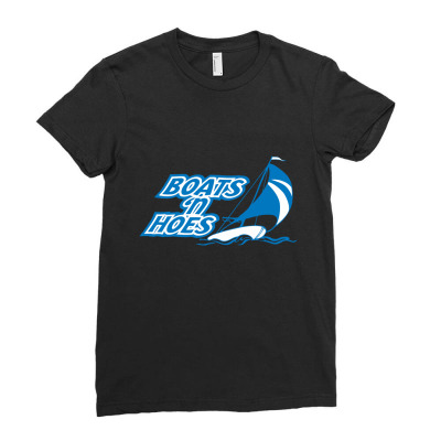 Boats 'n Hoes Ladies Fitted T-shirt Designed By H3lm1