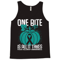 One Bite Is All It Takes Food Allergy Awareness Tank Top | Artistshot