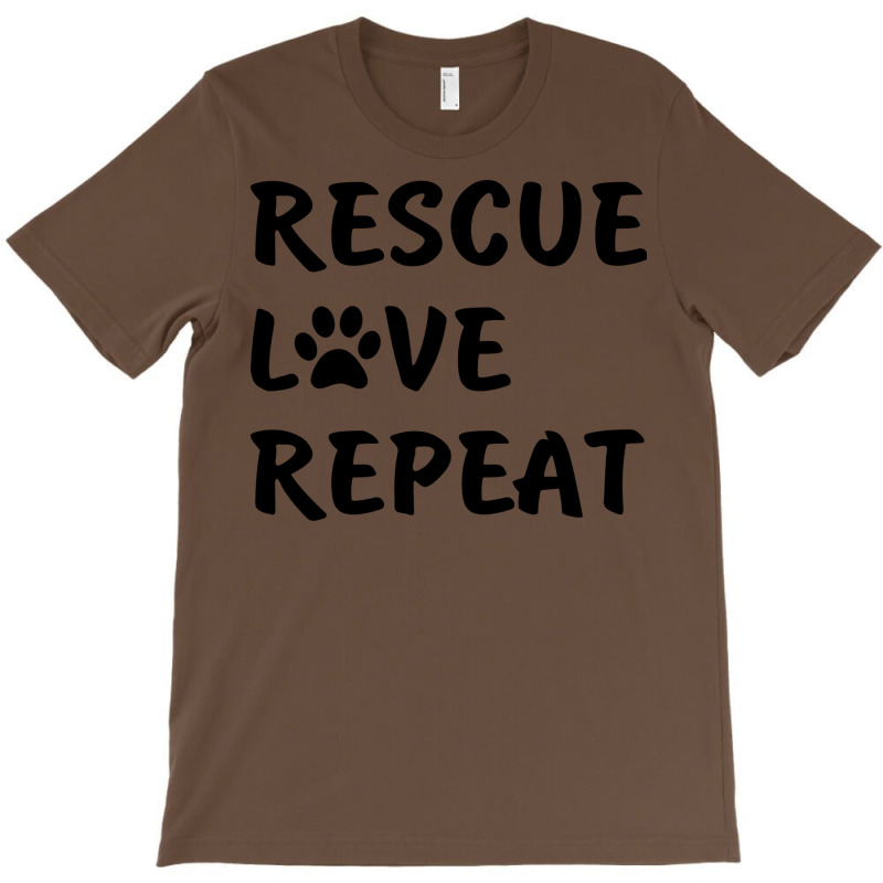 Animal Adoption Rescue Love Repeat Animals Rescuers Retro T-shirt | Artistshot