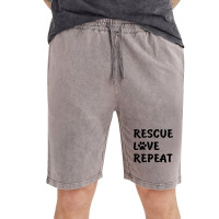 Animal Adoption Rescue Love Repeat Animals Rescuers Retro Vintage Short | Artistshot