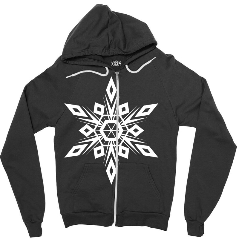 White Minimalist Geometric Glyph Mandala Sigil Rune Cute Yellow Zipper Hoodie | Artistshot