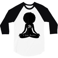 Womens I Love Tantra Curly Hair Self Care Self Care Om Wellness T Shir 3/4 Sleeve Shirt | Artistshot