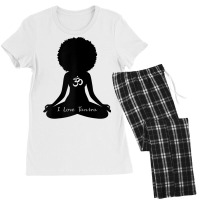 Womens I Love Tantra Curly Hair Self Care Self Care Om Wellness T Shir Women's Pajamas Set | Artistshot