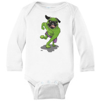 The Incredible Pug Long Sleeve Baby Bodysuit | Artistshot