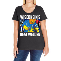 Wisconsin's Best Welder Ironworker Ironsmith Welding T Shirt Ladies Curvy T-shirt | Artistshot