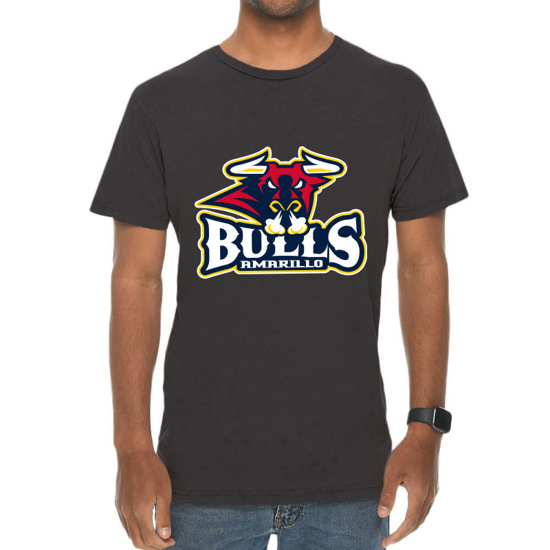 Amarillo Bulls Vintage T-Shirt by hilya | Artistshot