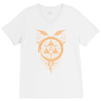 Gilded Snakes Of Alchemy Girl V-neck Tee | Artistshot