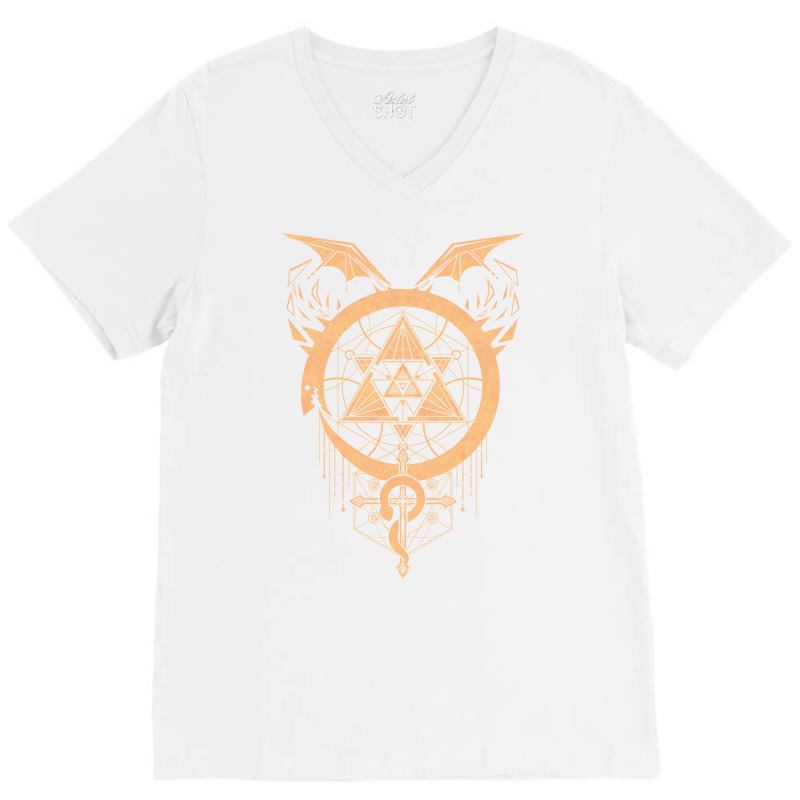 Gilded Snakes Of Alchemy Girl V-Neck Tee by irildarnen | Artistshot