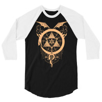 Gilded Snakes Of Alchemy Girl 3/4 Sleeve Shirt | Artistshot