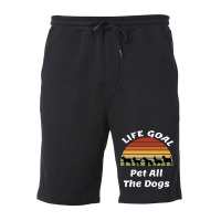 Life Goal Pet All The Dogs Dog Lover Gift Cute Dogs Boy Fleece Short | Artistshot