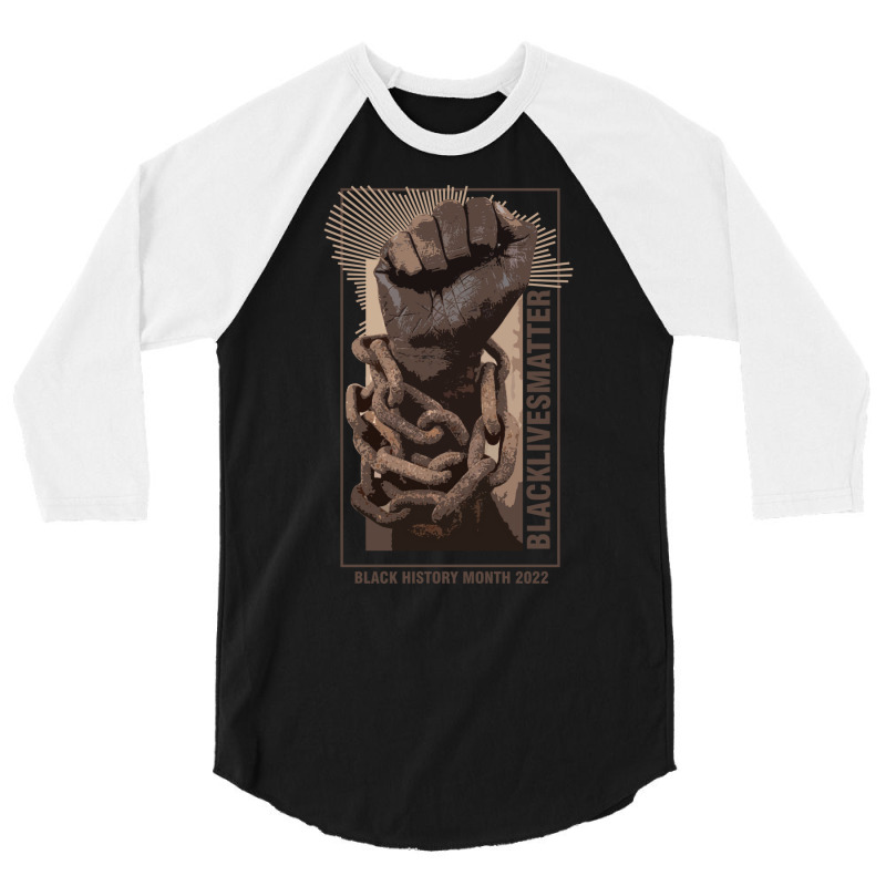 Black History Month Fight 2022 Girl 3/4 Sleeve Shirt | Artistshot