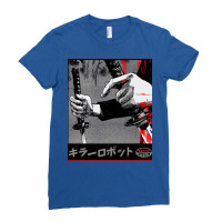 Samurai Japanese Warrior Urban Vaporwave Style Ladies Fitted T-shirt | Artistshot