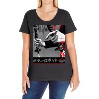 Samurai Japanese Warrior Urban Vaporwave Style Ladies Curvy T-shirt | Artistshot