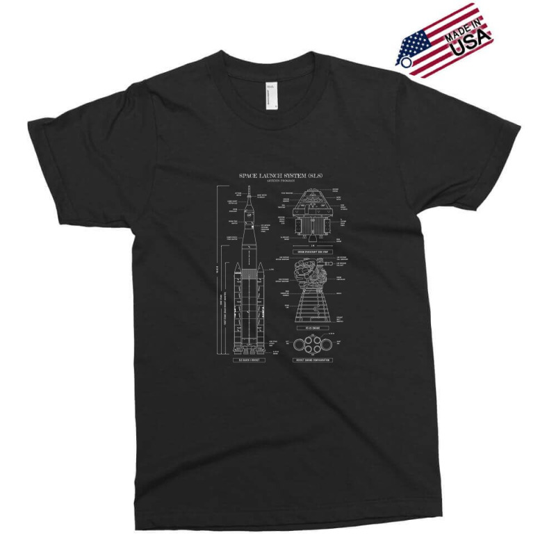 Space Launch System (sls) (white Stencil - No Background Vertical) 1 Exclusive T-shirt by PenelopeSmith | Artistshot