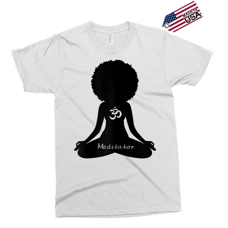 Womens Meditator Om African American Empowerment Yoga Meditation T Shi Exclusive T-shirt by shanesxk | Artistshot