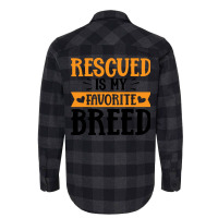 Rescued Is My Favorite Breed Yellow Flannel Shirt | Artistshot