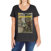 Uncharted   Pulp Novel Cover Fan Art Ladies Curvy T-shirt | Artistshot