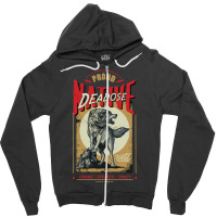 Deadose Native American Indian Born Wolf Spirit Retro 70s Zipper Hoodie | Artistshot