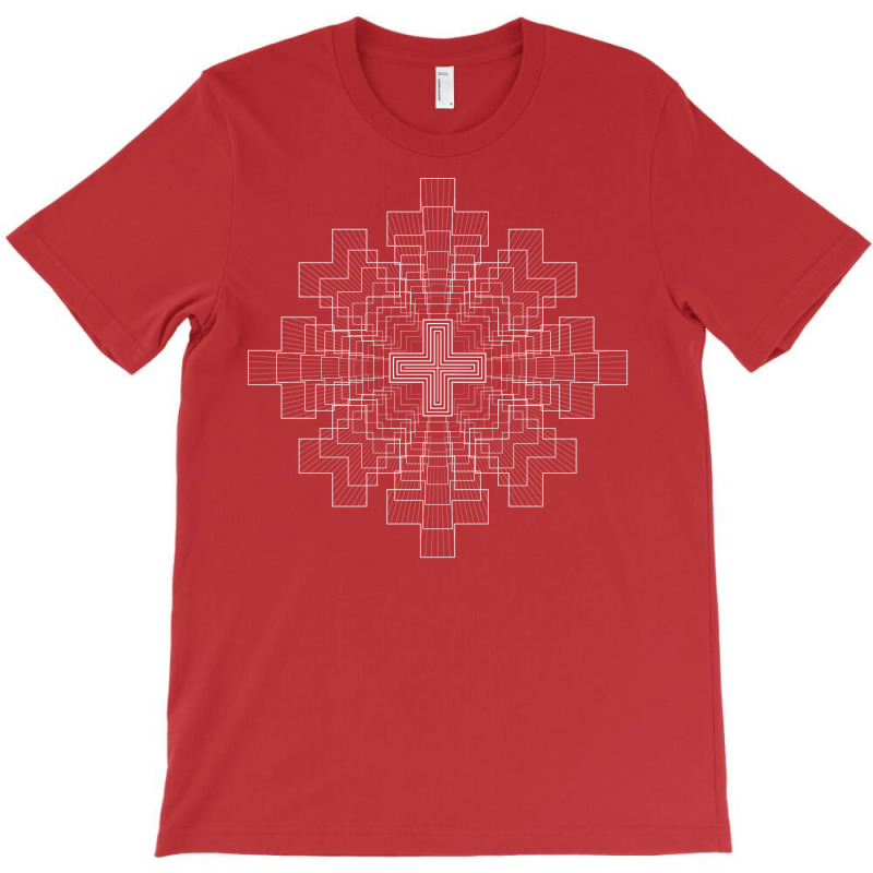 White Minimalist Geometric Glyph Mandala Sigil Rune Gift Travel T-Shirt by meaneyantichy | Artistshot