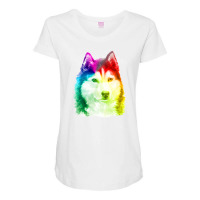 Siberian Husky Lgbt Maternity Scoop Neck T-shirt | Artistshot