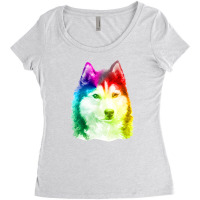 Siberian Husky Lgbt Women's Triblend Scoop T-shirt | Artistshot