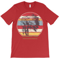 Accohanoc Tribe Native American Indian Proud Retro Sunset Travel T-shirt | Artistshot