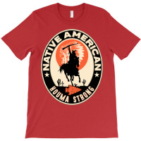 Houma Tribe Native American Indian Strong Warrior Retro  Yellow T-shirt | Artistshot