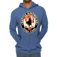 Houma Tribe Native American Indian Strong Warrior Retro  Yellow Lightweight Hoodie | Artistshot