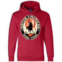 Houma Tribe Native American Indian Strong Warrior Retro  Yellow Champion Hoodie | Artistshot