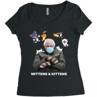 Bernie Sanders Mittens Inauguration Meme Kittens Women's Triblend Scoop T-shirt | Artistshot