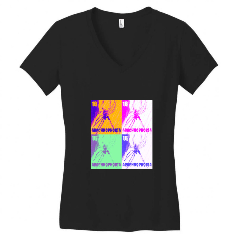 Arachnophobia Pop Art Women's V-neck T-shirt | Artistshot