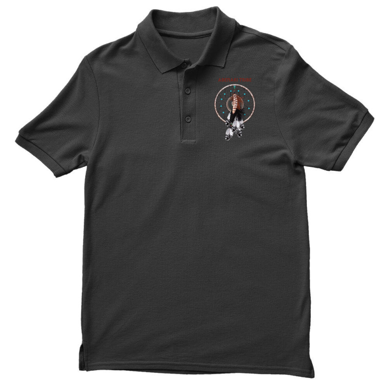 Abenaki Native American Indian Retro Dreamcatcher Feather Girl Men's Polo Shirt | Artistshot