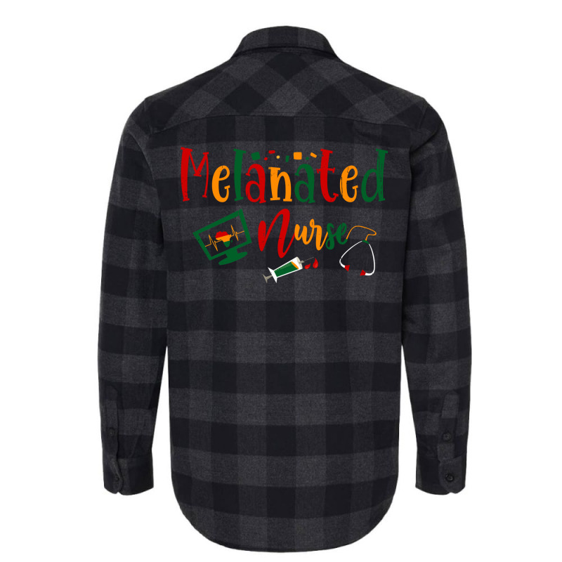 Melanated Nurse Black History Month Melanin Black African Cool Flannel Shirt | Artistshot