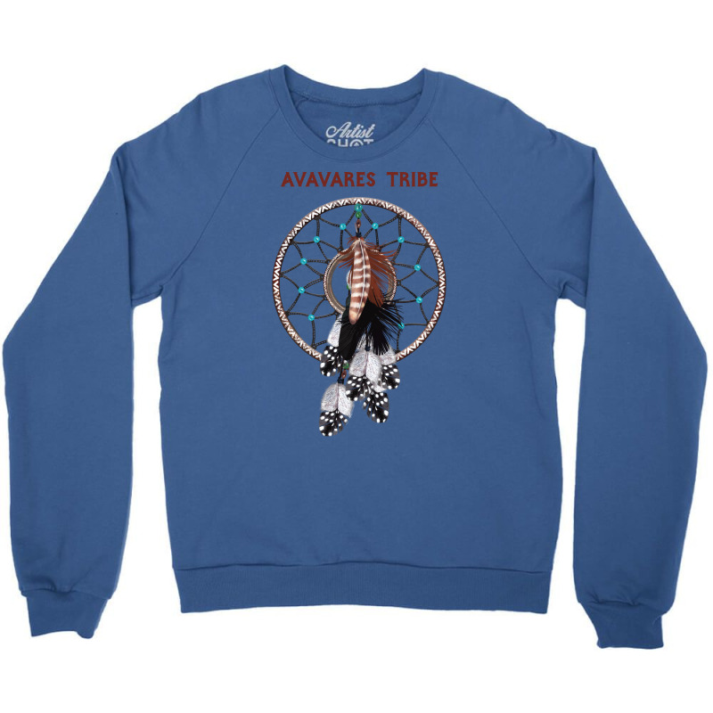 Avavares Native American Indian Retro Dreamcatcher Feather Music Crewneck Sweatshirt by ayobtsezary | Artistshot