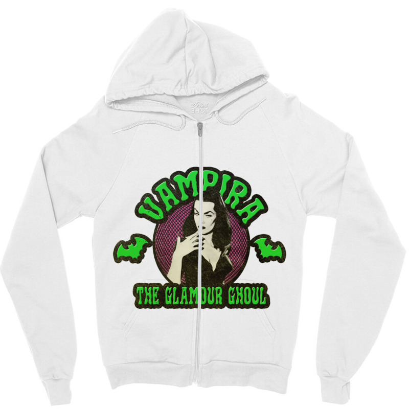 Vampira Green Zipper Hoodie | Artistshot