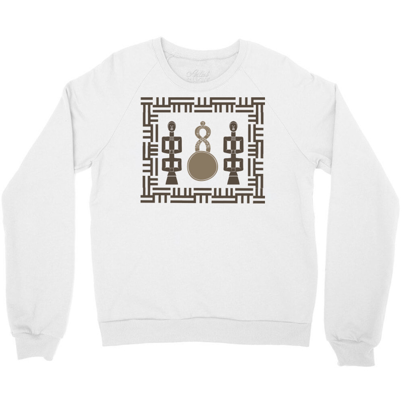 African Tribal Art Patterns Green Crewneck Sweatshirt | Artistshot